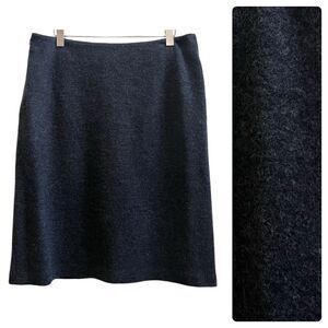 NWOT Brooks Brothers Charcoal Gray Wool Pencil Straight Skirt Petite Size 14